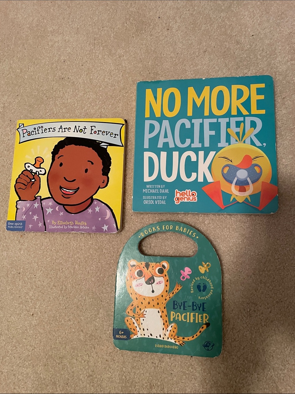 Lot of 3 pacifier books